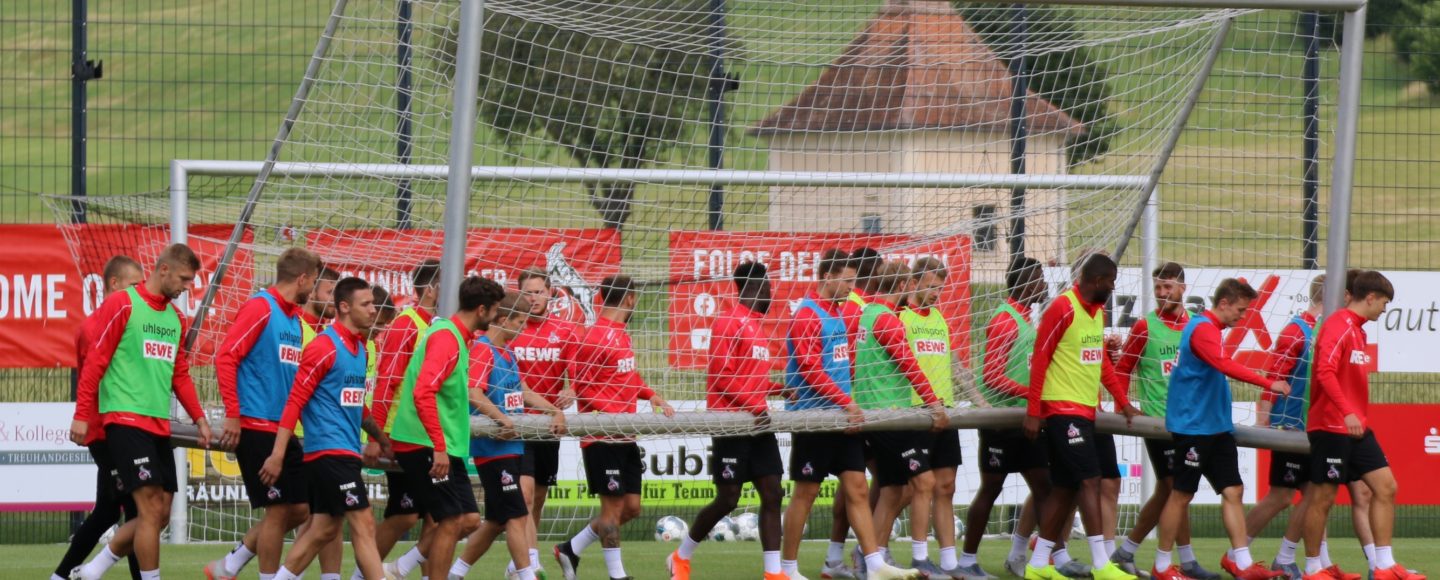 1. FC Köln Mannschaft Tor Training