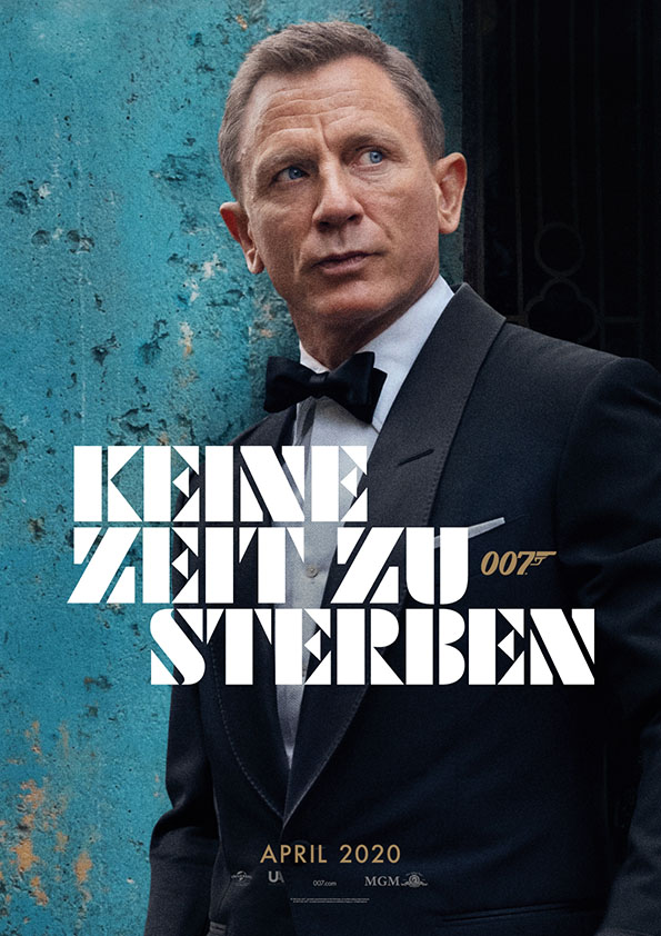 Kinoplakat James Bond "Keine Zeit zu sterben"