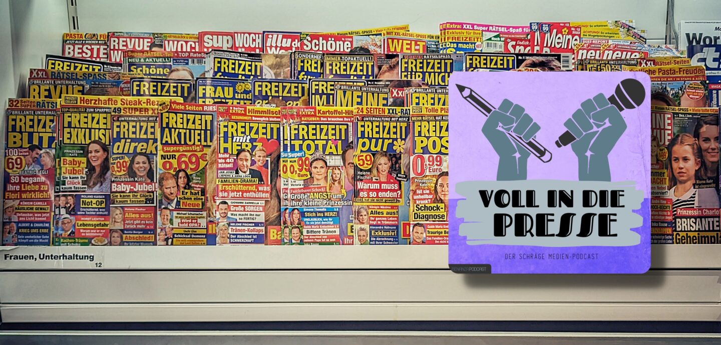 Podcast Cover Voll in die Presse Episode 88 Staffel 4 - YellowPress Edition