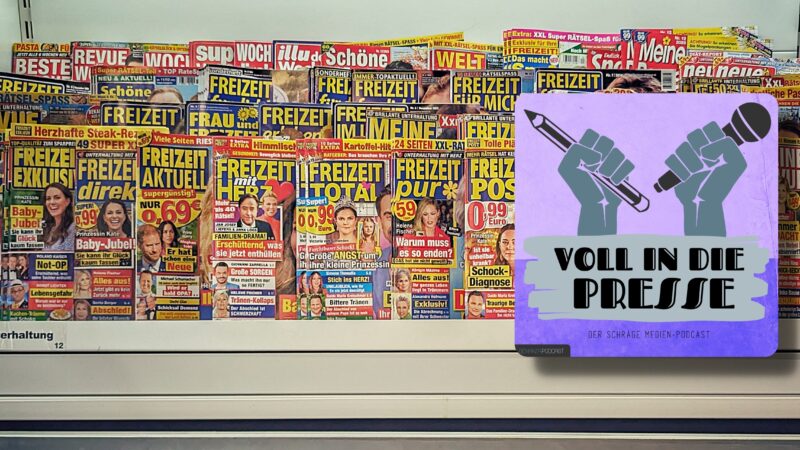 Podcast Cover Voll in die Presse Episode 88 Staffel 4 - YellowPress Edition