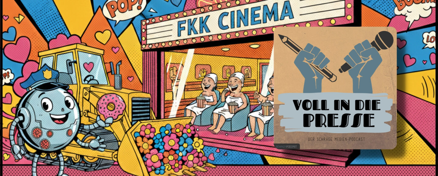 Podcast Cover Voll in die Presse Episode 110 Staffel 6